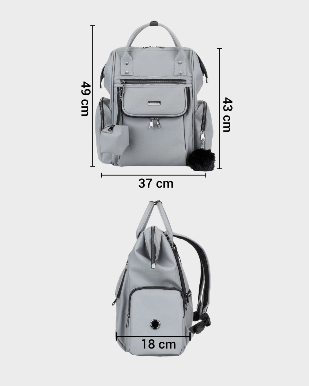 Anne Bebek Bakım Çantası | Gri