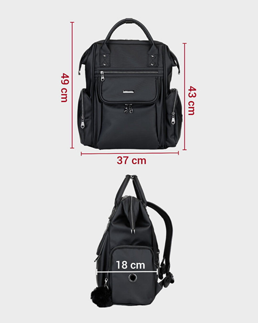 Anne Bebek Bakım Çantası | Siyah