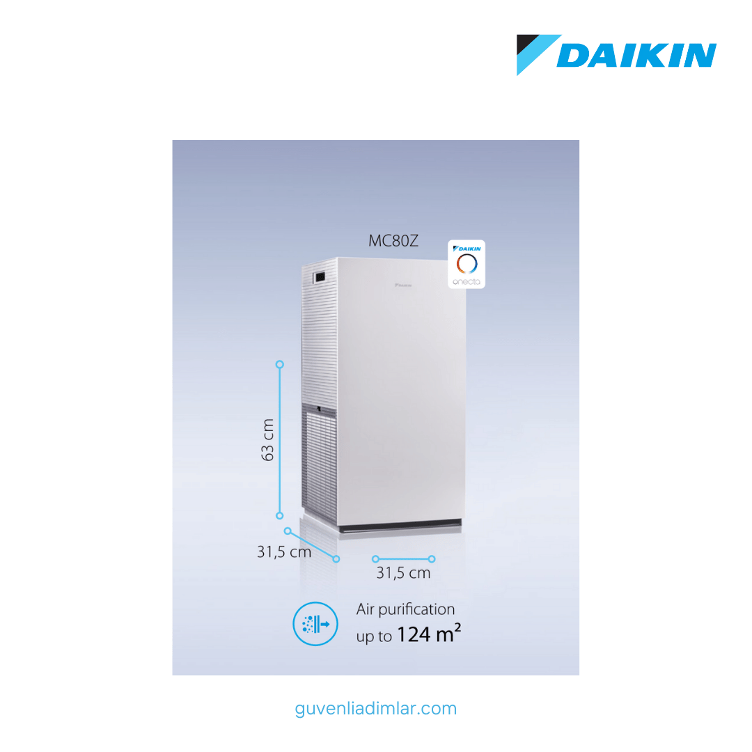 Daikin Hava Temizleme Cihazı | 124 m² | MC80Z