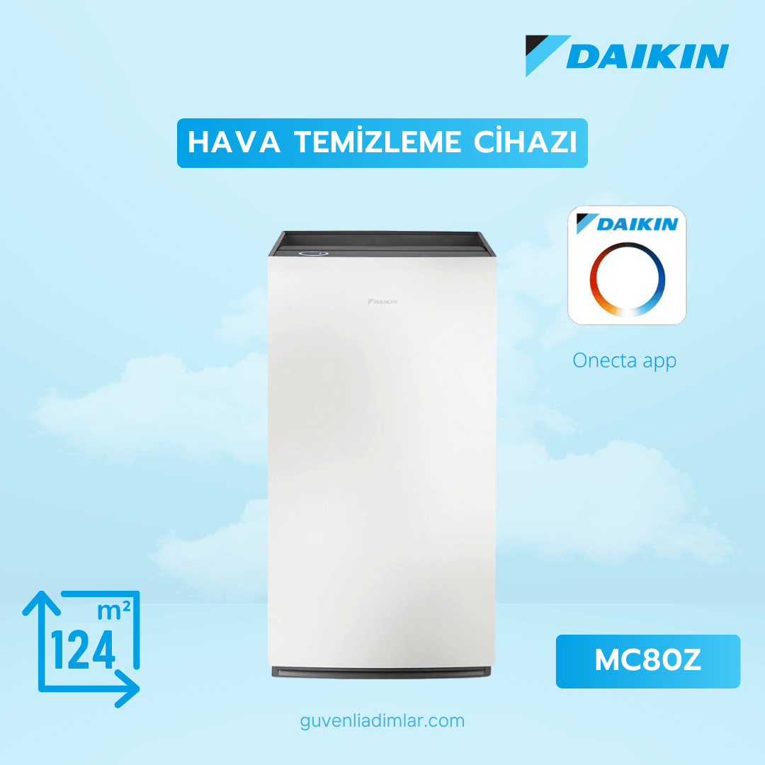 Daikin Hava Temizleme Cihazı | 124 m² | MC80Z