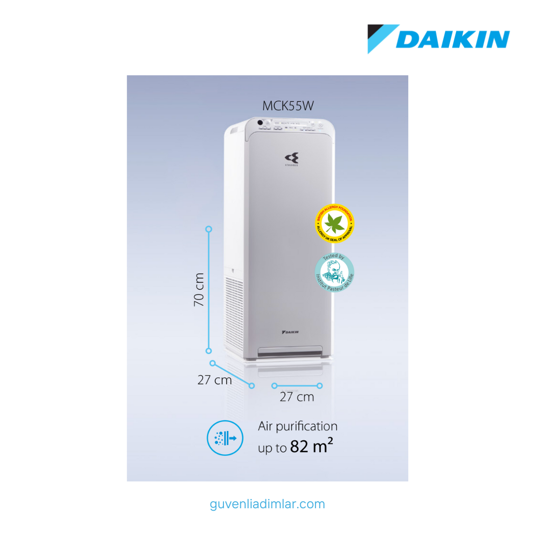 Daikin Hava Temizleme Cihazı | 82 m² | MCK55W