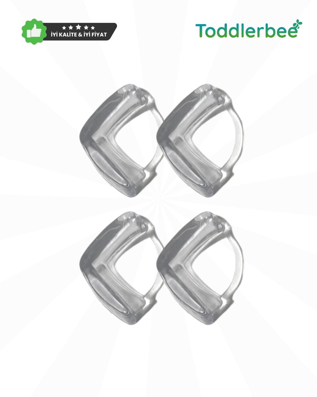 Şeffaf Masa & Sehpa Köşe Koruyucu (4 Adet)