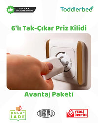 Tak Çıkar Priz Kapağı (6 Adet)