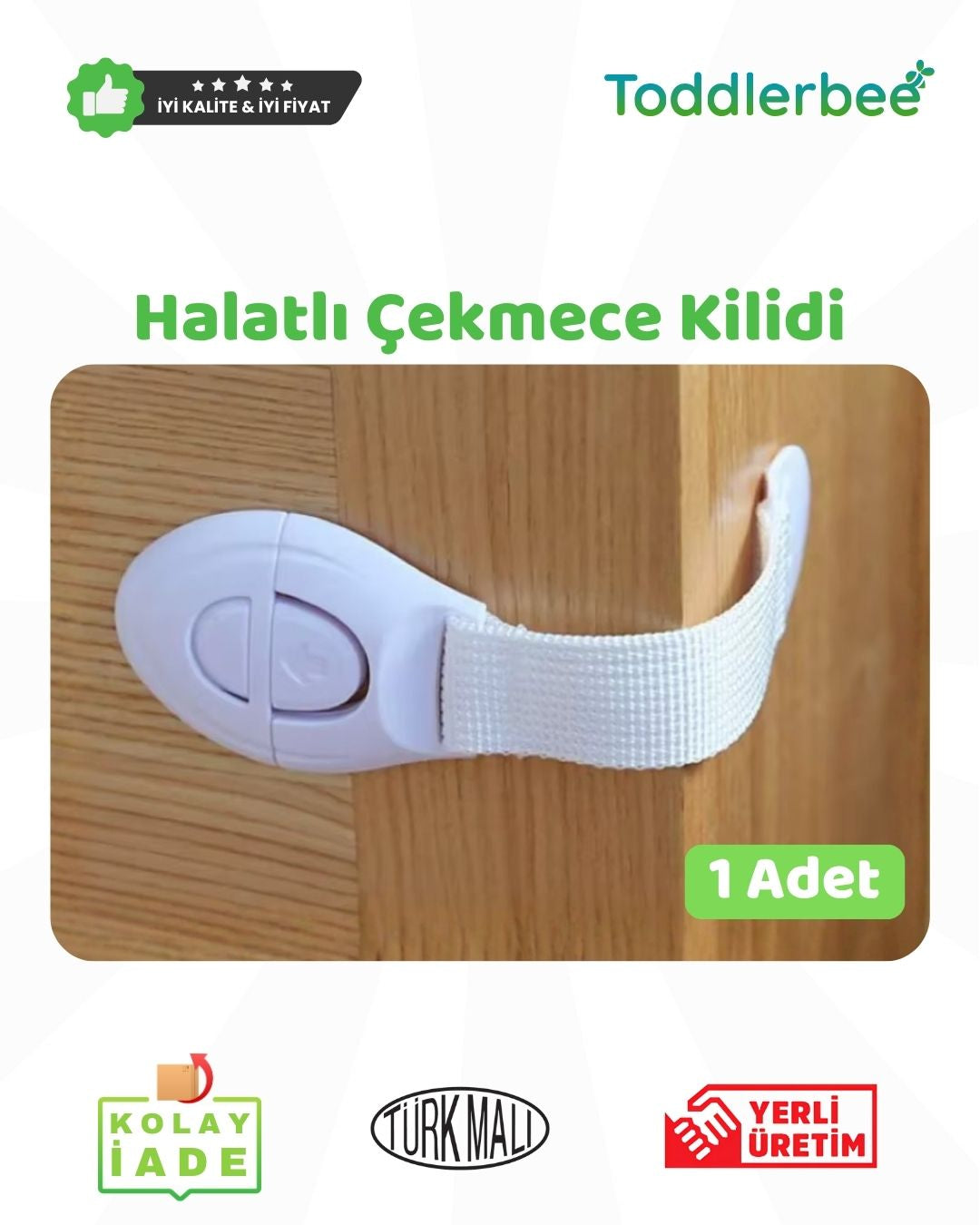 Örme Halatlı & Basmalı Çekmece Kilidi