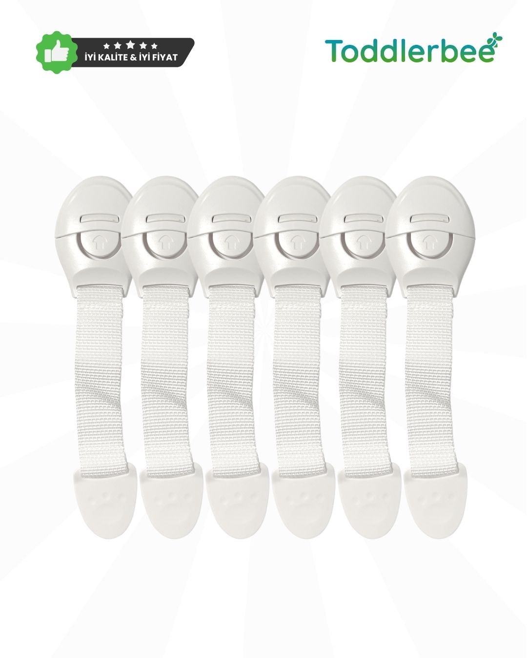 Örme Halatlı & Basmalı Çekmece Kilidi (6 Adet)