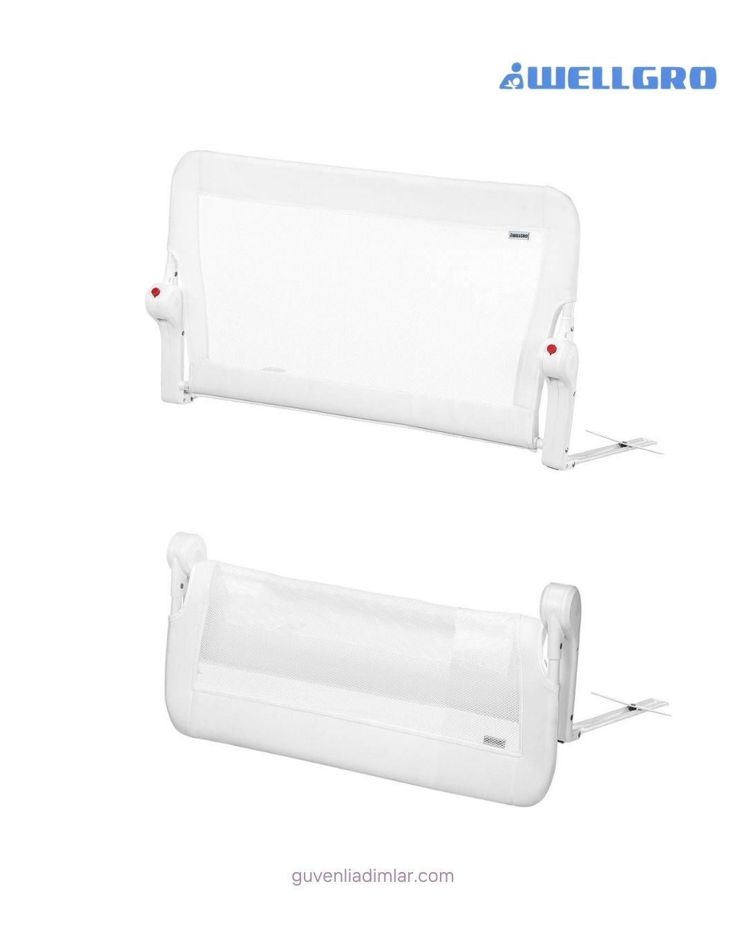 Katlanır Premium Yatak Bariyeri 90x65cm