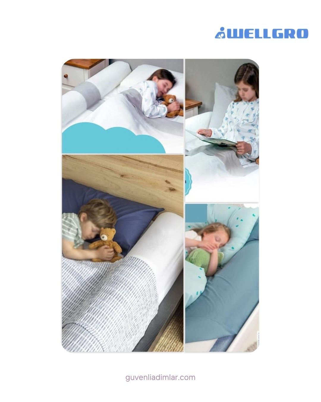 Wellgro 140 cm Sünger Yatak Bariyeri