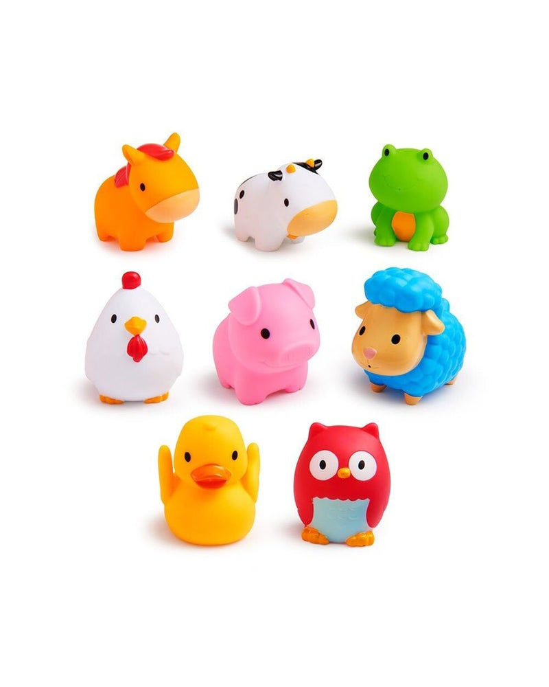 Munchkin Çiftlik Hayvanları ile Banyo Oyuncağı 8li paket