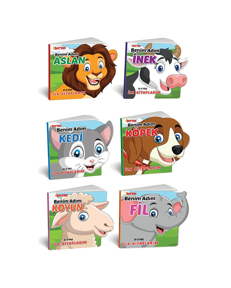 Ben Kimim Hayvanlar 6lı Bebek Kitap Seti