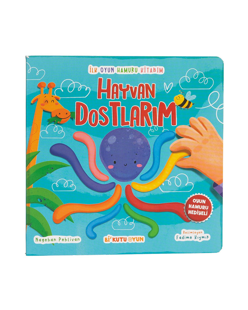 Hayvan Dostlarım Aktivite kitabı ve 3x50gr Hamur Hediyeli