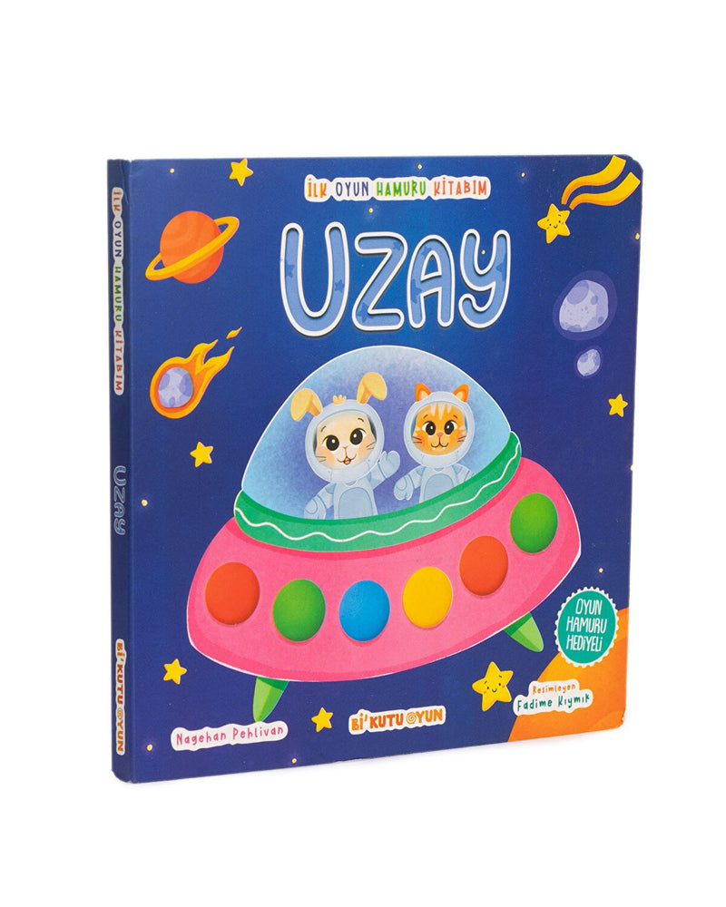 Uzay Aktivite Kitabı ve 3x50gr Hamur Hediyeli