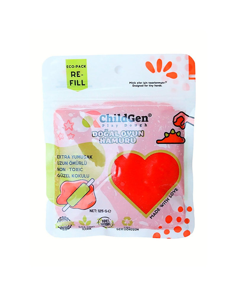 Doğal Oyun Hamuru Yedek Paket 9x125 gr
