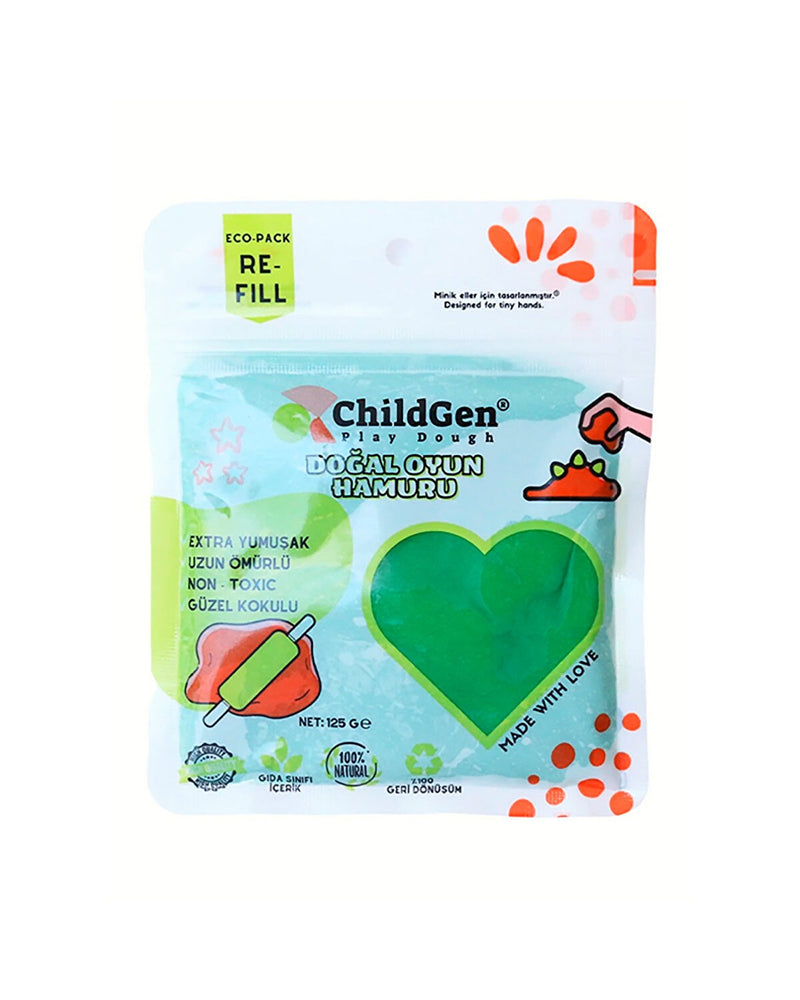 Doğal Oyun Hamuru Yedek Paket 9x125 gr