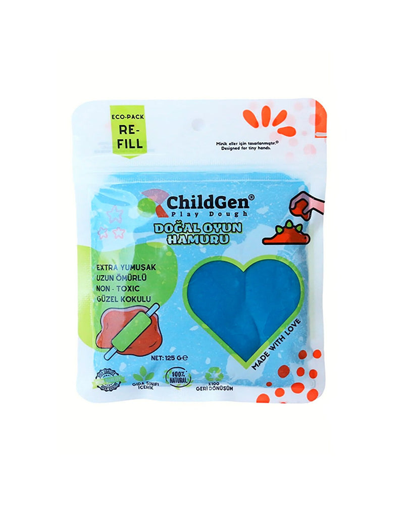 Doğal Oyun Hamuru Yedek Paket 9x125 gr