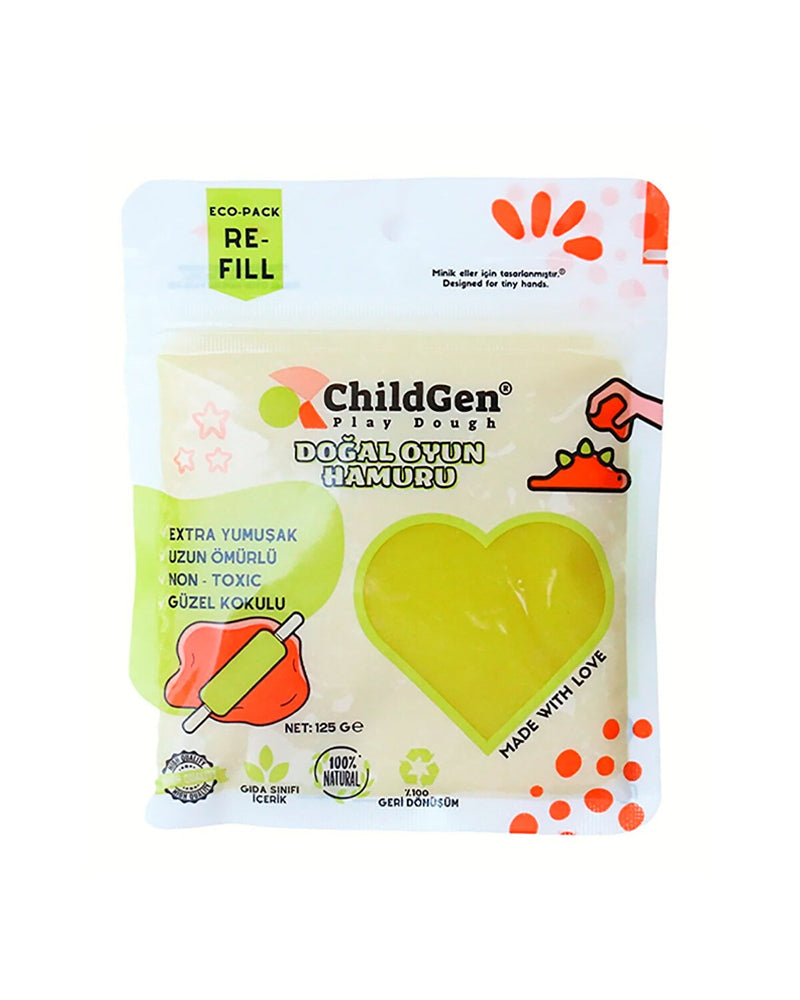 Doğal Oyun Hamuru Yedek Paket 9x125 gr