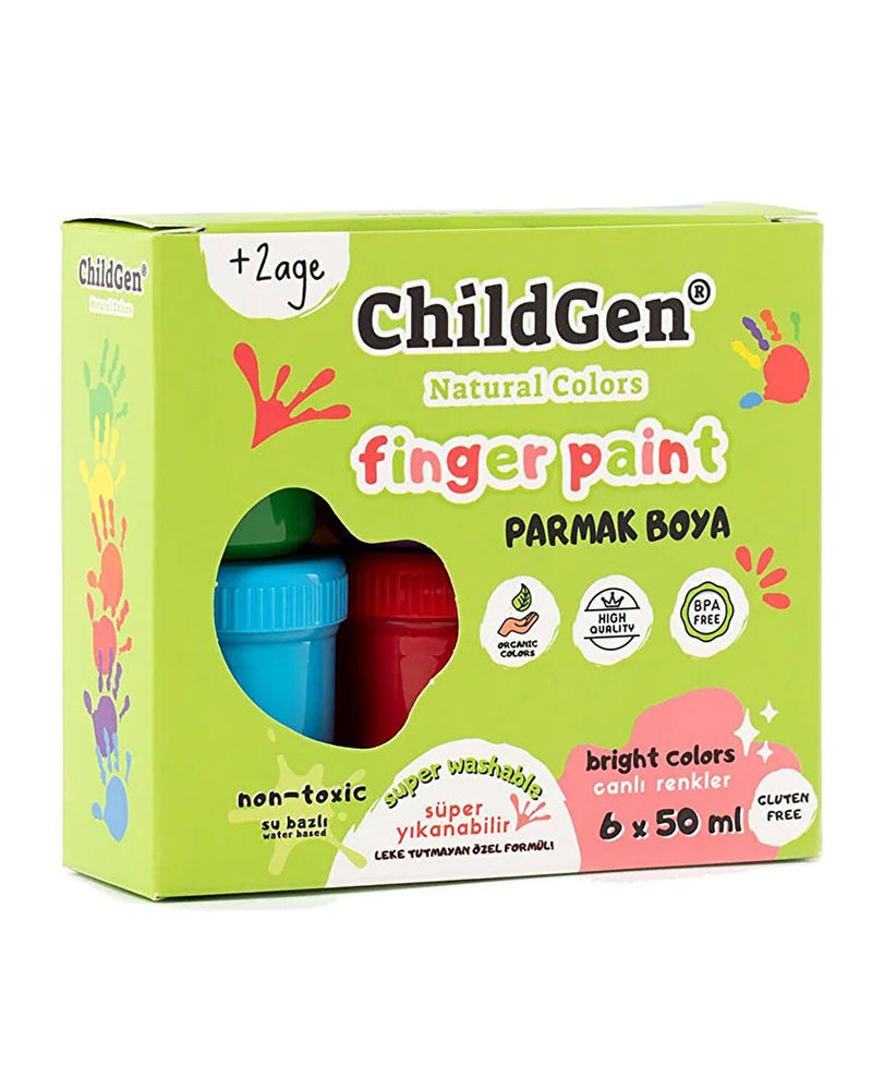 Doğal Parmak Boya Seti 6x50 ml