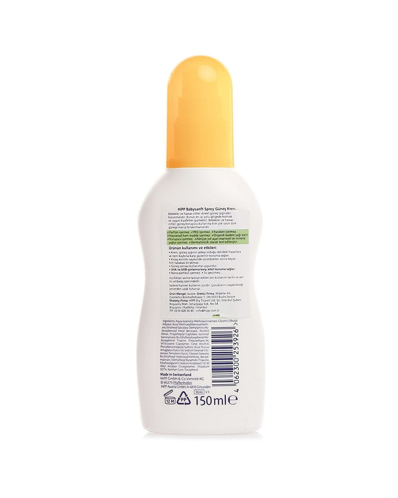 Babysanft Sprey Güneş Kremi 50 + Faktör 150 ml