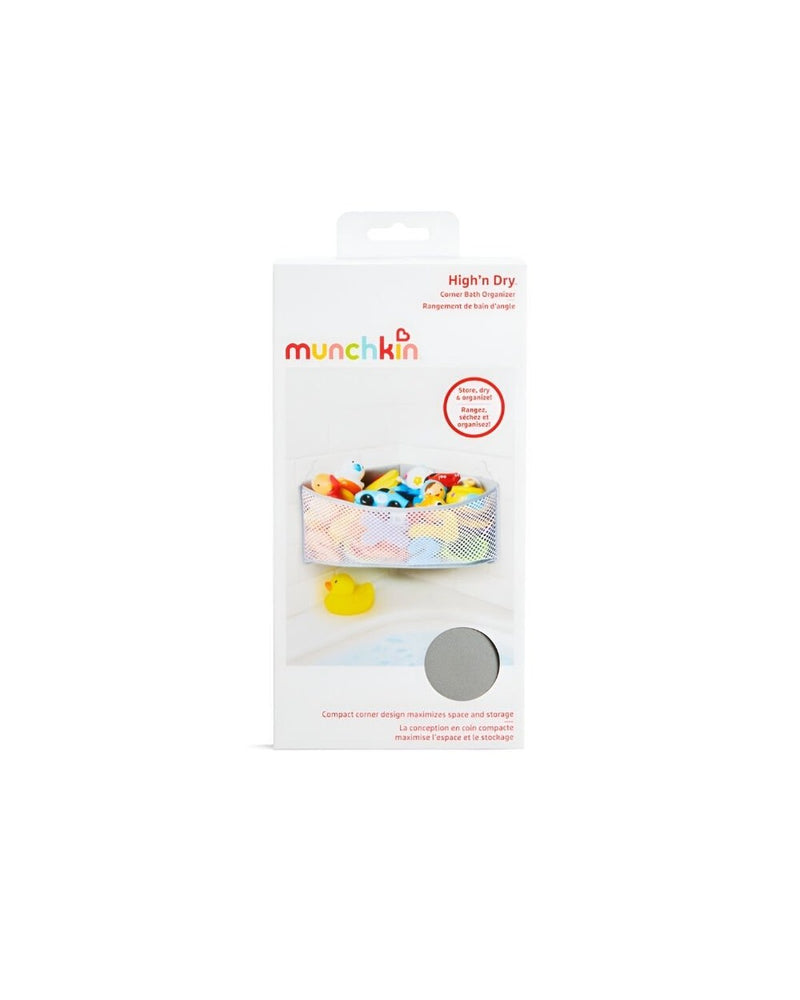 Munchkin Köşeli Banyo Oyuncak Organizatörü | Hızlı Kurur | Yapışkan Yüzey, Kurulum Gerektirmez