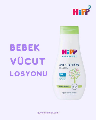 HiPP Babysanft Bebek Vücut Losyonu – Organik Badem Özlü Yoğun Nemlendirici (350 ml)