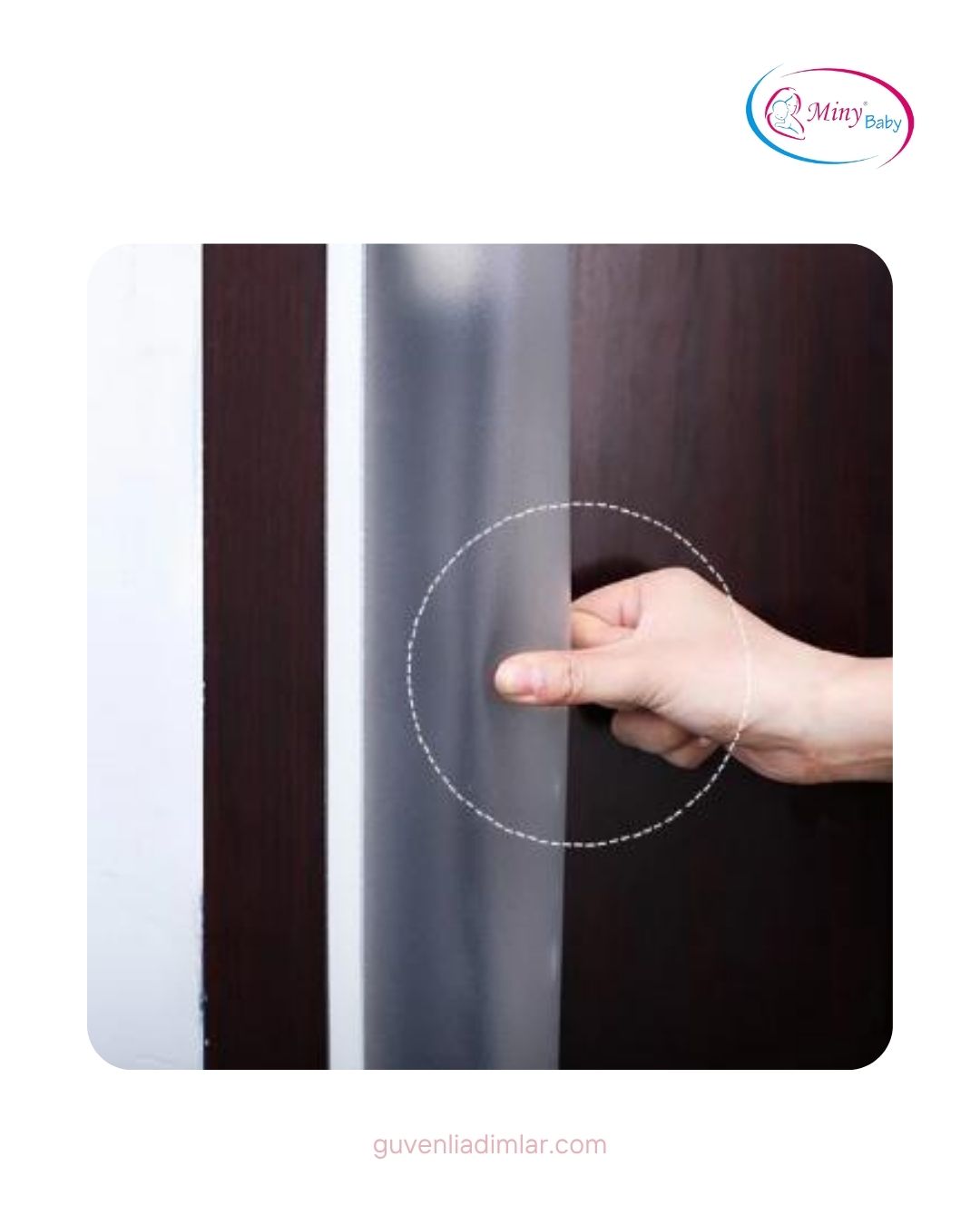 Parmak Koruyucu Şeffaf Kapı Körüğü