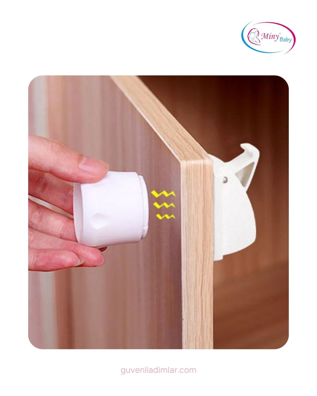 Mıknatıslı Gizli Dolap & Çekmece Kilidi 2'li Set