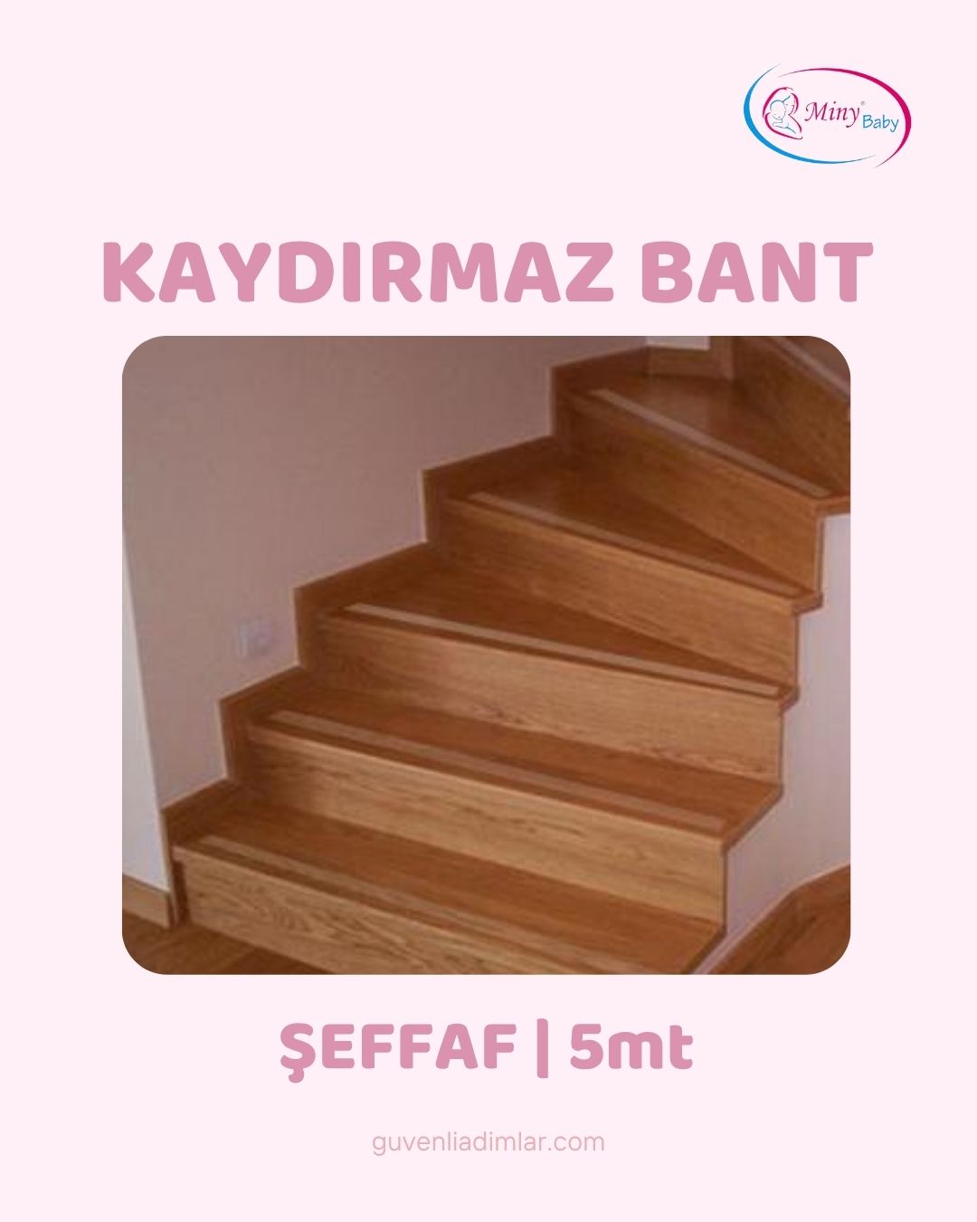 Şeffaf Kaydırmaz Bant 5 Metre