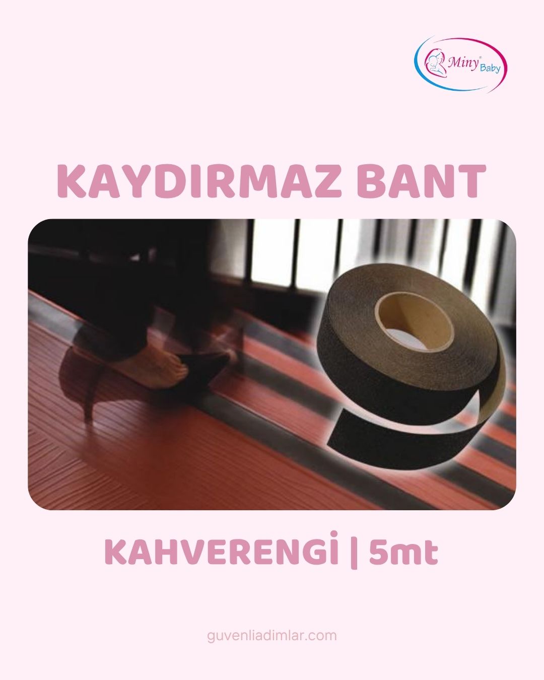 Kaydırmaz Bant (Kahverengi) 10 Metre