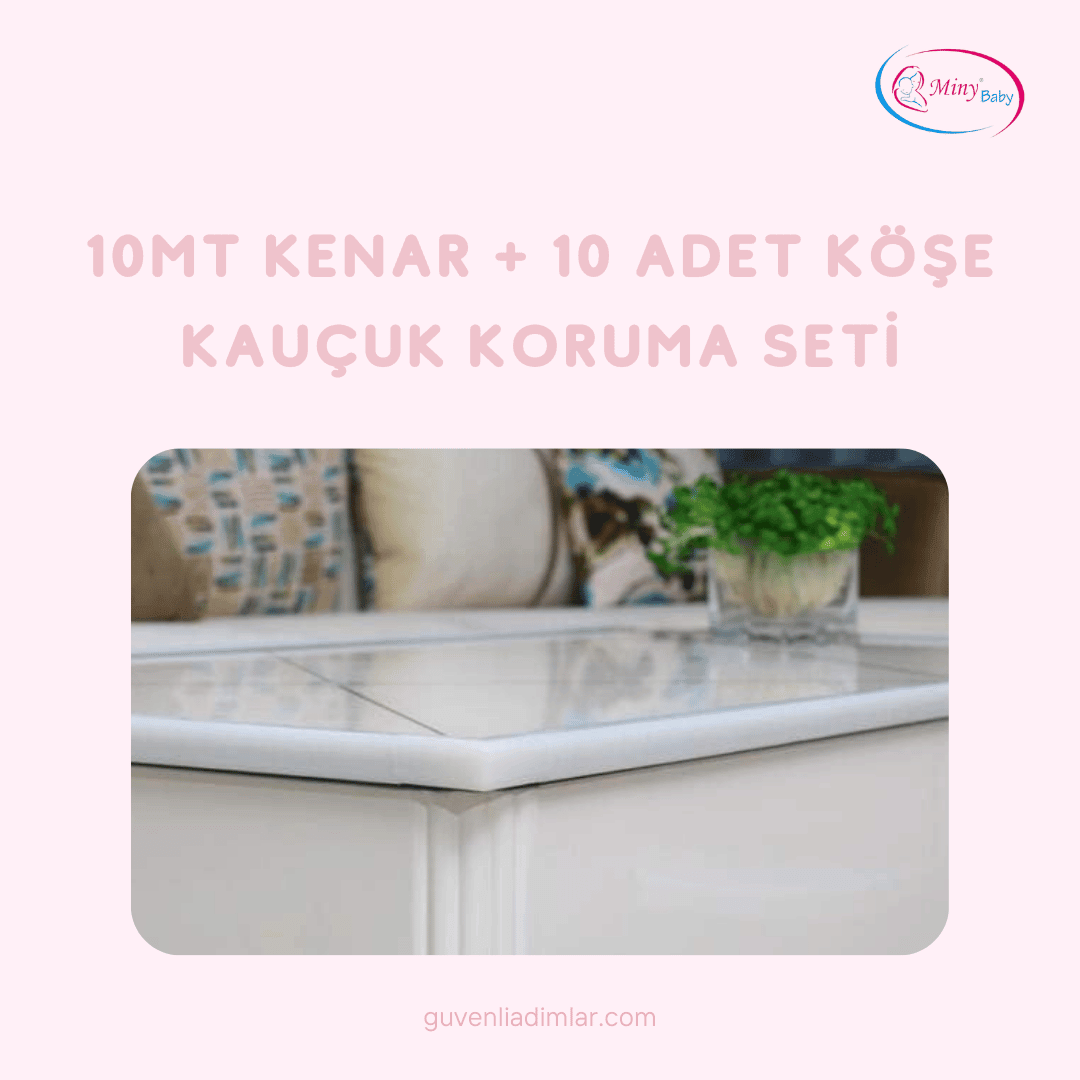 10 Metre Kenar+ 10 Adet Köşe Koruyucu Kauçuk Koruma Seti