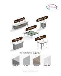 Şeffaf Köşe Koruyucu 8’li Set