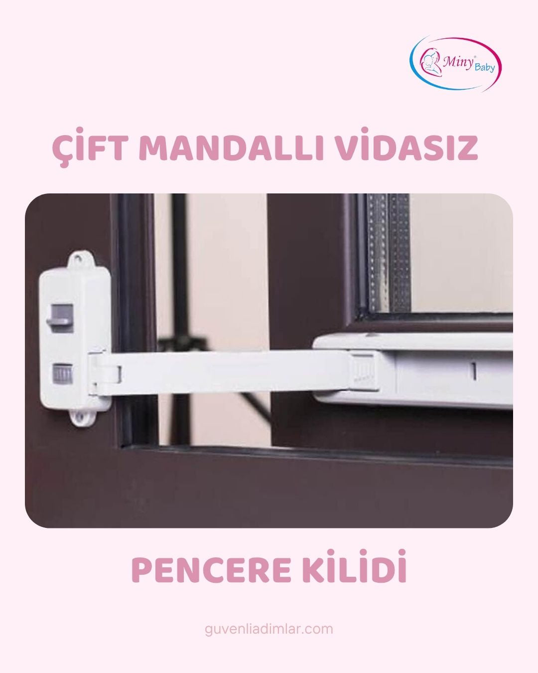 Vidasız Uygulanan Pencere Kilidi