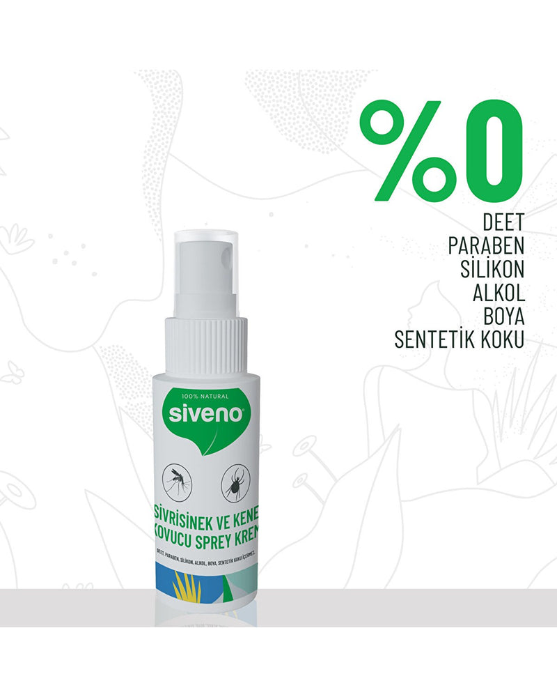 SİVENO %100 Sivrisinek ve Kene Kovucu Sprey Krem 50 ml