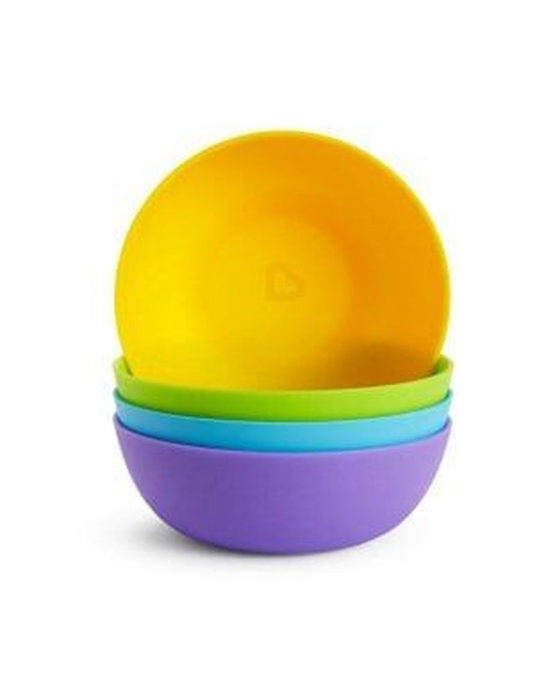 Munchkin Bebek Beslenme Kaseleri | 4 Adet | 6 Ay+ | Renkli | BPA İçermez