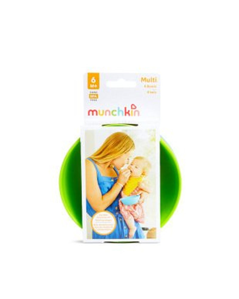Munchkin Bebek Beslenme Kaseleri | 4 Adet | 6 Ay+ | Renkli | BPA İçermez