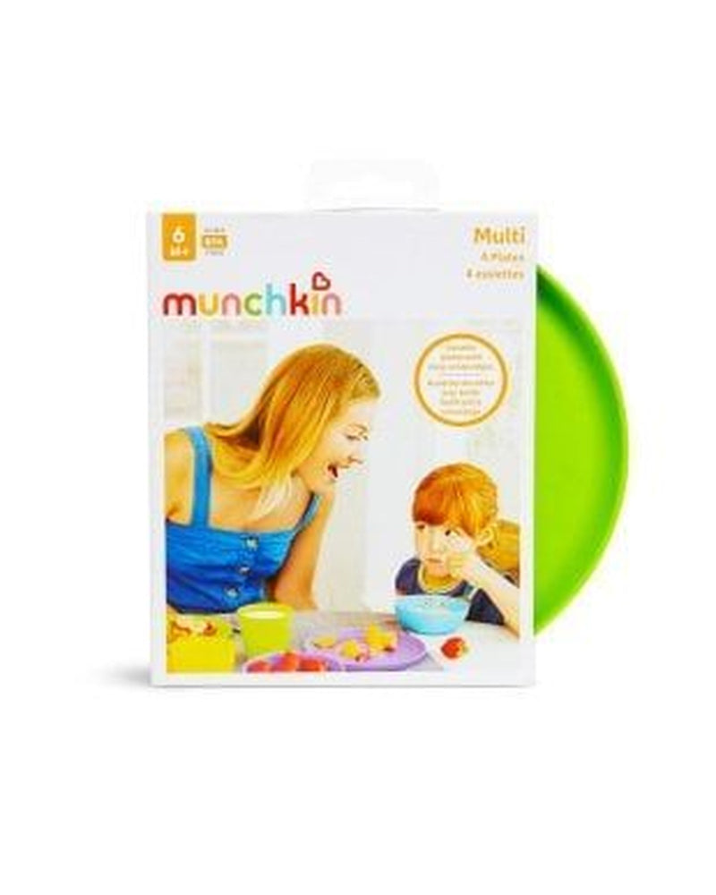 Munchkin Bebek Beslenme Tabağı | 4 Adet | 6 Ay+ | Renkli | BPA İçermez
