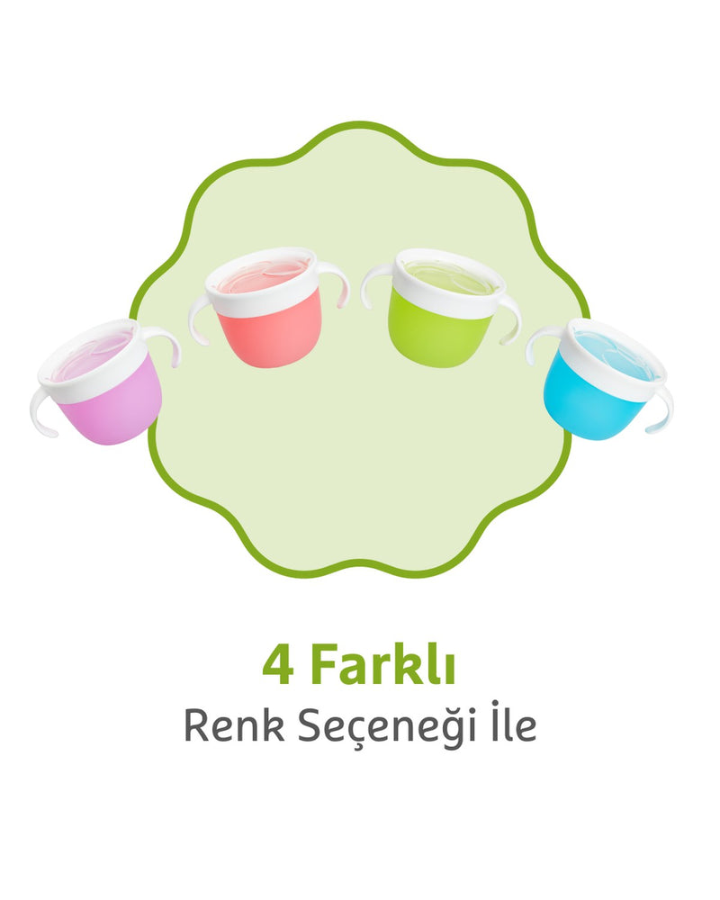 Munchkin Dökülmeyi Önleyen Atıştırmalık Kabı, 266ml, 12ay , Yeşil, 1 Adet