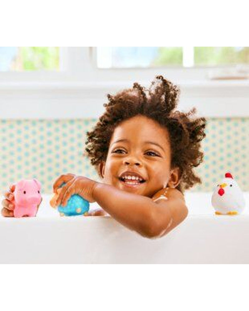 Munchkin Çiftlik Hayvanları Banyo Fışkırtma Oyuncağı – 4’lü Set, İnce Motor Gelişimini Destekler