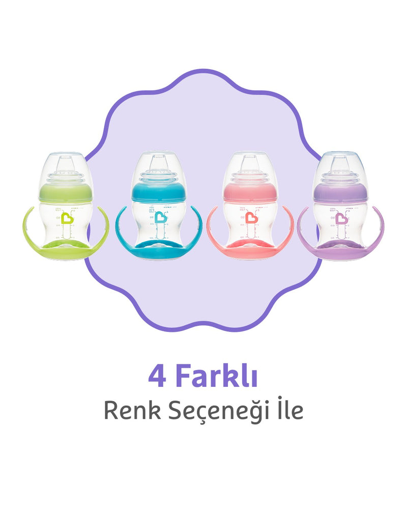 Munchkin Duyarlı Geçiş Bardağı | 4 Ay+ | 118 ml | Sızdırmaz & Ergonomik Kulplu | Mor
