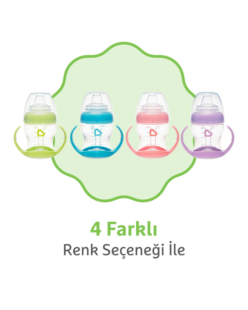 Munchkin Duyarlı Geçiş Bardağı | 4 Ay+ | 118 ml | Sızdırmaz & Ergonomik Kulplu | Yeşil