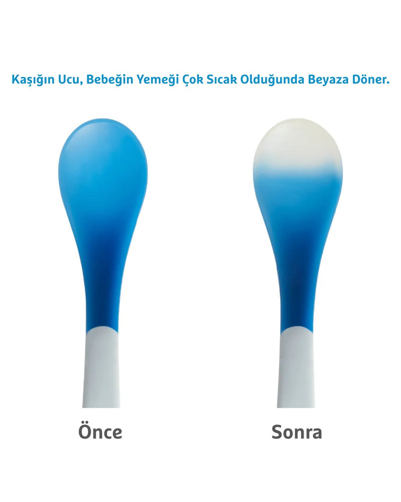Munchkin Isı Göstergeli Yumuşak Uçlu Bebek Kaşıkları - BPA İçermez, 4 Aydan İtibaren, 4 Adet, Üst Raf Bulaşık Makinesinde Yıkanabilir