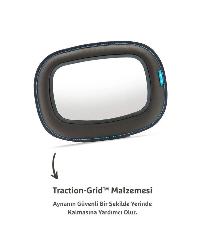 Munchkin Mega Brica Bebek Araba Aynası | Gri | 32,5 x 25,5 cm | 1 Adet | Geniş Görüş