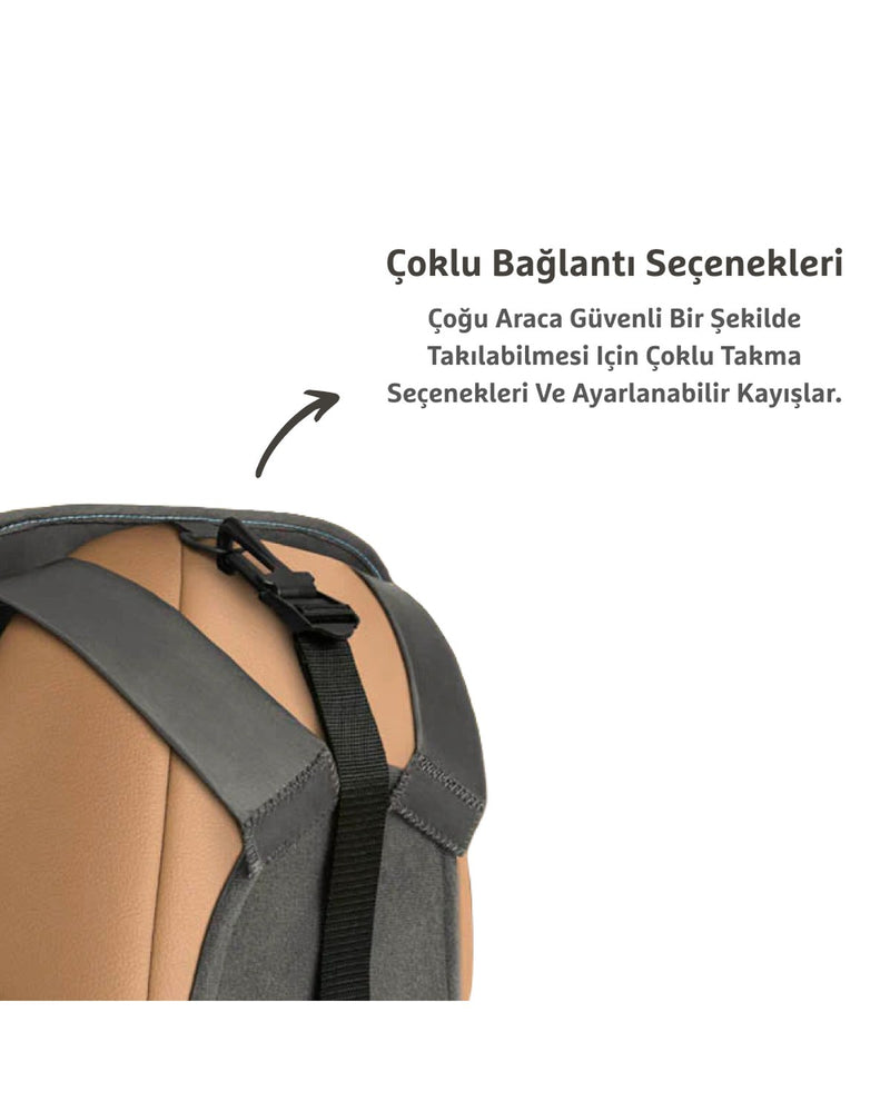 Munchkin Mega Brica Bebek Araba Aynası | Gri | 32,5 x 25,5 cm | 1 Adet | Geniş Görüş