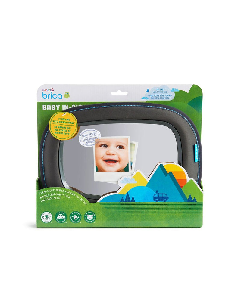 Munchkin Mega Brica Bebek Araba Aynası | Gri | 32,5 x 25,5 cm | 1 Adet | Geniş Görüş
