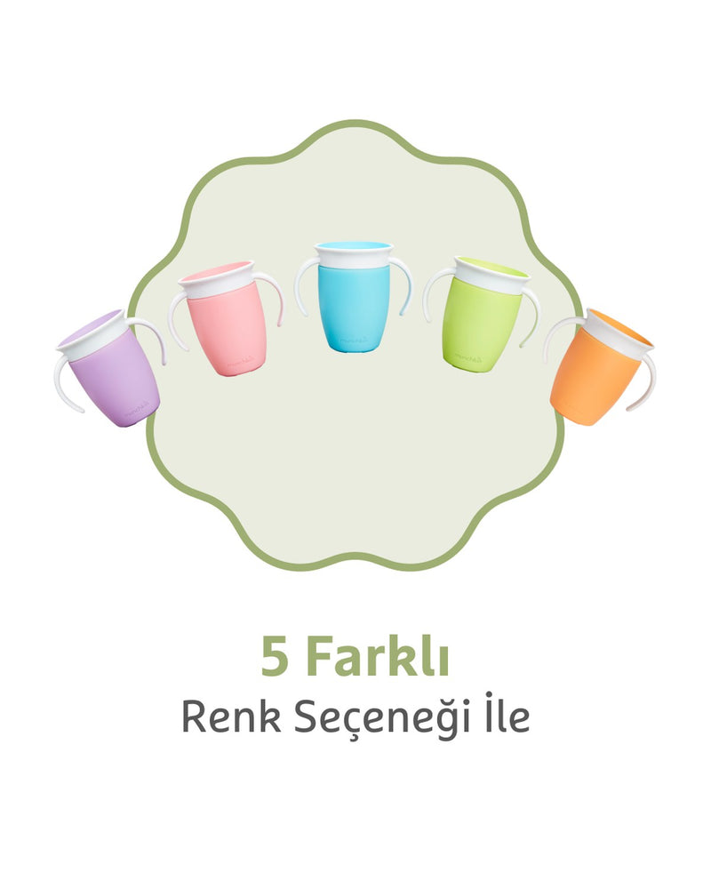 Munchkin Mucize 360° Alıştırma Bardağı, 6ay+, 207ml, Yeşil, 1 Adet
