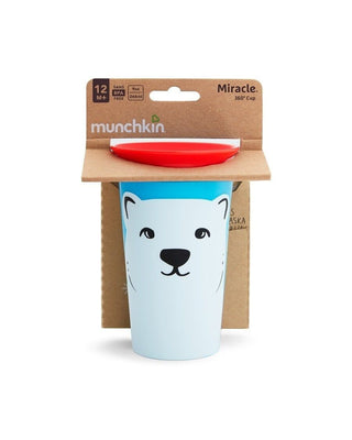 Munchkin Mucize 360° Wildlove Alıştırma Bardağı, 12ay+, 266ml,Ayı, 1 Paket