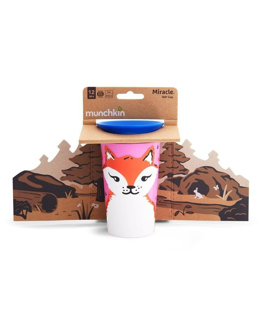 Munchkin Mucize 360° Wildlove Alıştırma Bardağı, 12ay+, 266ml,Tilki , 1 Paket