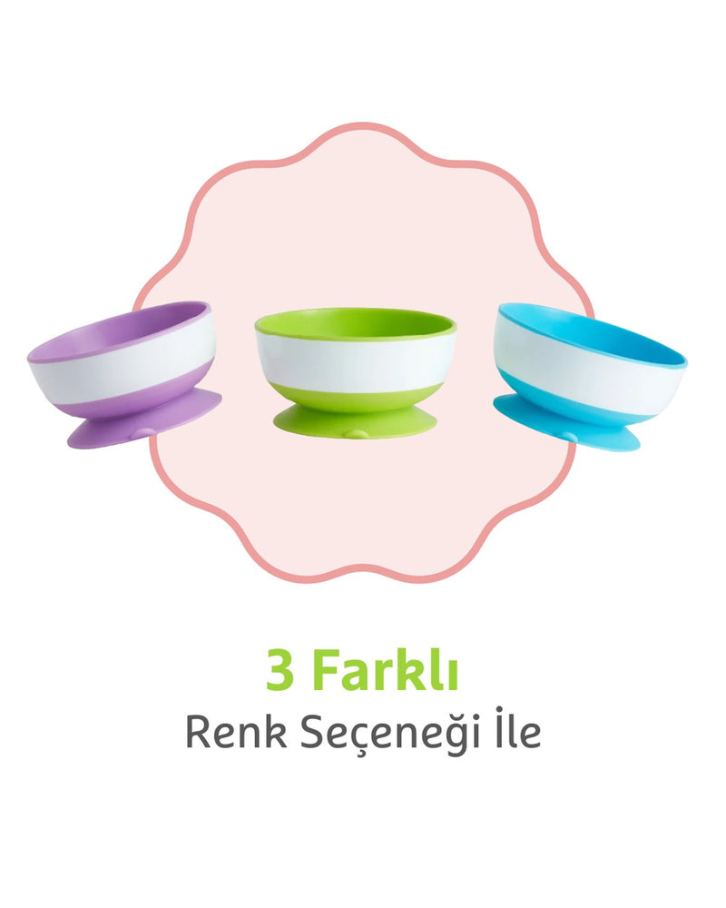 Munchkin 3’lü Vakumlu Beslenme Kasesi | 6 Ay+ | Kaymaz Taban | 3 Boy | BPA İçermez