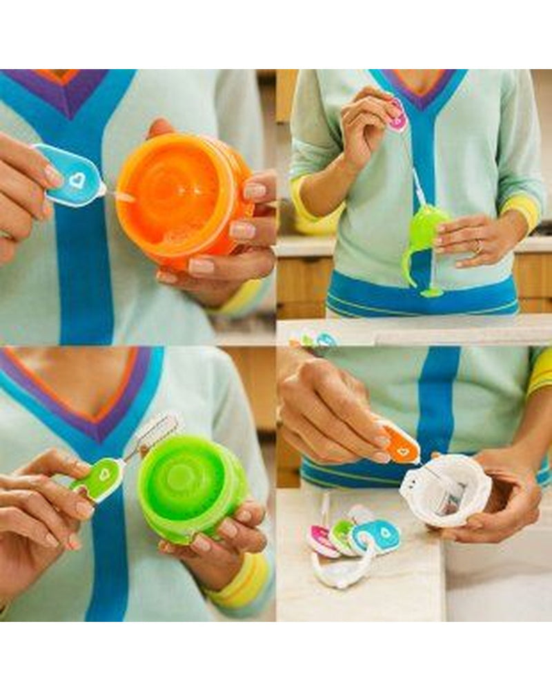 Munchkin Şişe ve Bardak Temizleme Fırça Seti | 4 Farklı Boy | Üst Raf Bulaşık Makinesinde Yıkanabilir