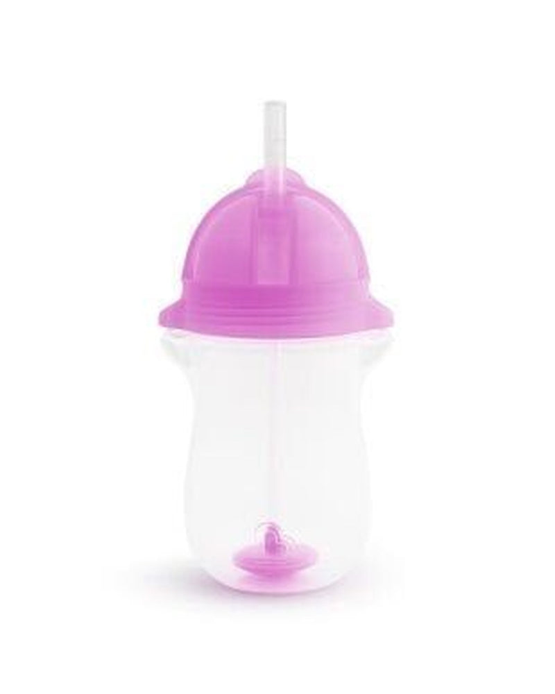 Munchkin Tıklama Kilitli Uçlu Pipetli Alıştırma Bardağı, 12ay+, 296ml, Mor, 1 Adet