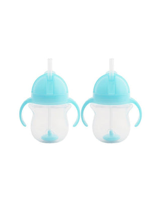 Munchkin Tıklama Kilitli Uçlu Pipetli Alıştırma Bardağı,6ay+,207ml,2li Paket