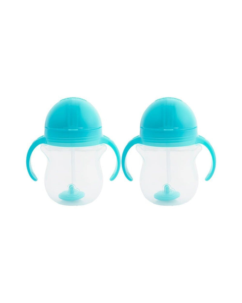 Munchkin Tıklama Kilitli Uçlu Pipetli Alıştırma Bardağı,6ay+,207ml,2li Paket